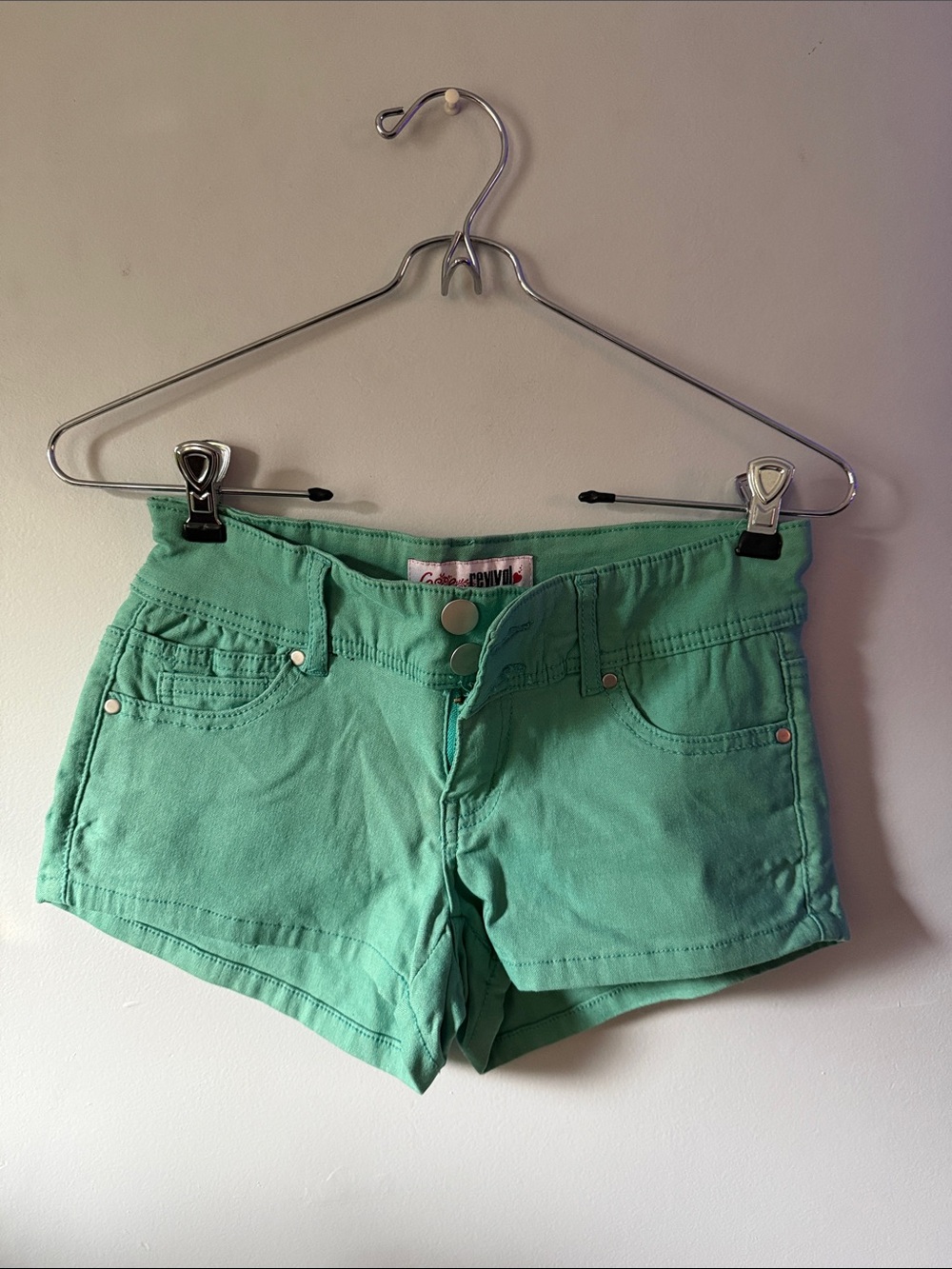 Love Revival Mint Green Shorts